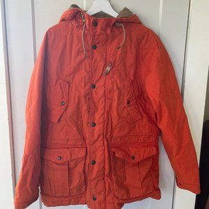 American Eagle Orange Workear jacket with hood